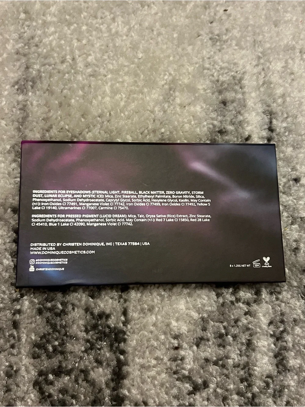 Dominque Cosmetics Celestial Thunder Palette NEW